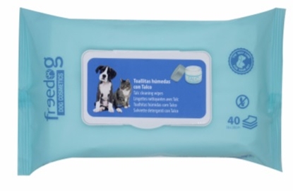 Picture of Freedog Baby Powder Pet Wipes – 40-Pack